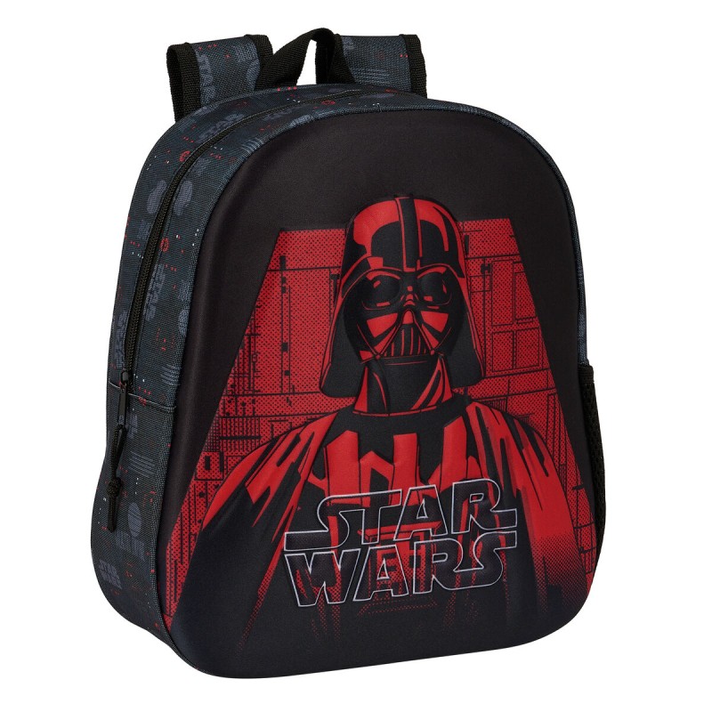 Zaino per Bambini 3D Star Wars Nero 27 x 33 x 10 cm Zaino per Bambini 3D Star Wars Nero 27 x 33 x 10 cm