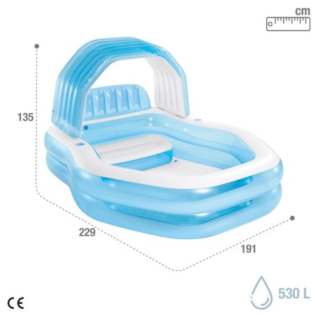 Piscina Gonfiabile Intex Azzurro 530 l 229 x 135 x 191 cm (2 Unità)