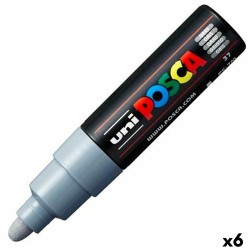 Pennarello POSCA PC-7M Grigio (6 Unità)