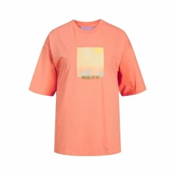 Maglia a Maniche Corte Donna Jack & Jones Jxpaige Arancio