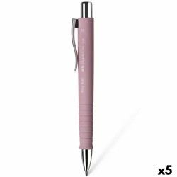 Penna Faber-Castell Poly Ball XB Rosa (5 Unità)
