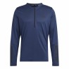 Maglia a Maniche Lunghe Uomo Adidas Training 1/4-Zip Blu scuro
