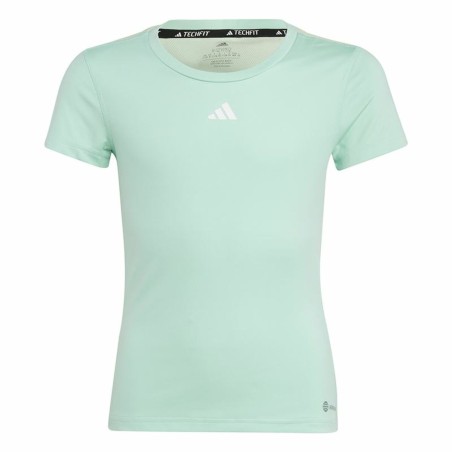 Maglia a Maniche Corte per Bambini Adidas Techfit Aeroready Sport Icons Verde