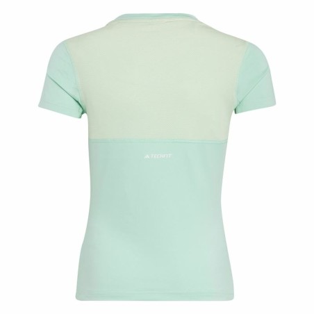 Maglia a Maniche Corte per Bambini Adidas Techfit Aeroready Sport Icons Verde