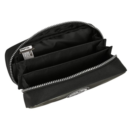 Astuccio Scuola Safta Stone Nero 21 x 8 x 8 cm