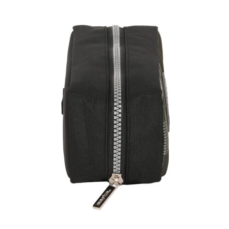 Astuccio Scuola Safta Stone Nero 21 x 8 x 8 cm