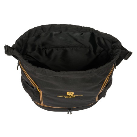 Zainetto con Cordini Kings League Nero 35 x 40 x 1 cm