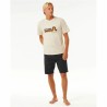 Maglia a Maniche Corte Uomo Rip Curl Surf Revival Mumma Bianco Caldo