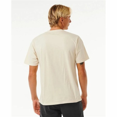 Maglia a Maniche Corte Uomo Rip Curl Surf Revival Mumma Bianco Caldo