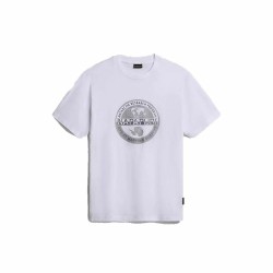 Maglia Sportiva a Maniche Corte Napapijri S-Bollo Ss 1  Bianco