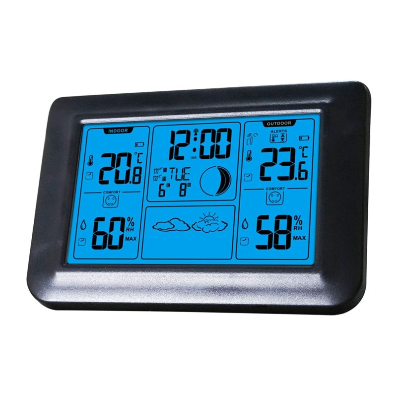 Stazione Meteorologica Multifunzione ELBE WSM500 Nero Stazione Meteorologica Multifunzione ELBE WSM500 Nero