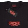 Maglia a Maniche Corte Stranger Things Demogorgon Upside Down Nero Unisex