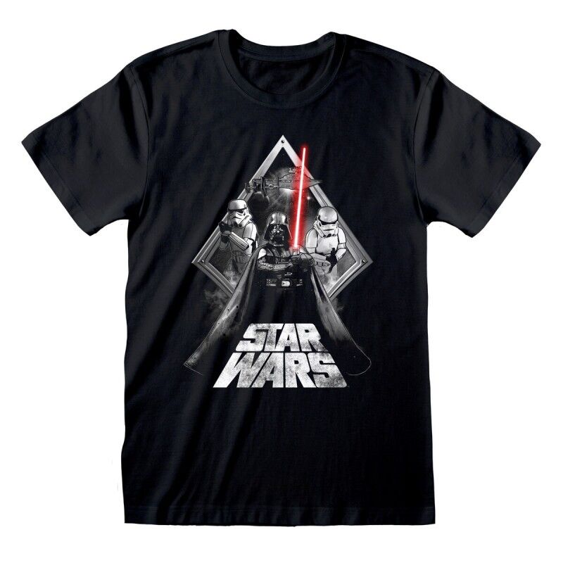 Maglia a Maniche Corte Star Wars Galaxy Portal Nero Unisex Maglia a Maniche Corte Star Wars Galaxy Portal Nero Unisex