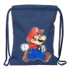 Zainetto con Cordini Super Mario Trick Rosso Blu scuro 26 x 34 x 1 cm