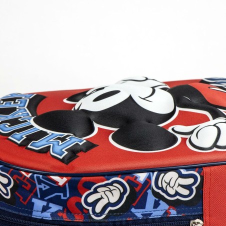 Trolley per la Scuola Mickey Mouse Rosso 25,0 x 31,0 x 10,0 cm 3D