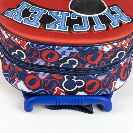 Trolley per la Scuola Mickey Mouse Rosso 25,0 x 31,0 x 10,0 cm 3D