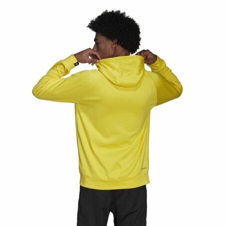Felpa con Cappuccio Uomo Adidas  Game and Go Big Logo Giallo