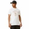 Maglia a Maniche Corte Uomo New Era MLB Metallic Grapich Print Dodger Bianco