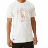 Maglia a Maniche Corte Uomo New Era MLB Metallic Grapich Print Dodger Bianco