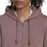 Felpa con Cappuccio e Cerniera Donna Adidas ALL SZN Fleece Caffè