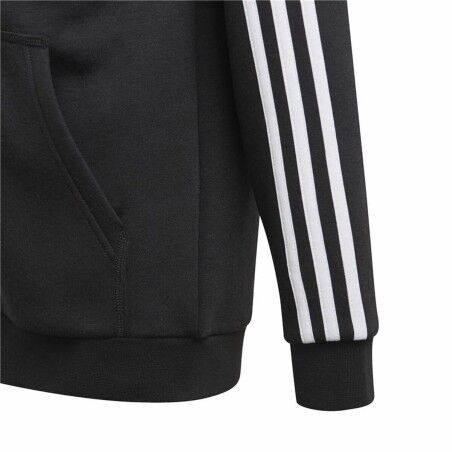 Felpa con Cappuccio da Bambina Adidas Essentials Nero