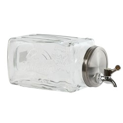 Dispenser di Acqua Home ESPRIT Trasparente Metallo Cristallo 13 x 13,5 x 32,5 cm