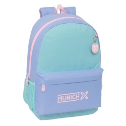 Zaino Scuola Munich Mellow Azzurro Rosa Celeste 30 x 46 x 14 cm