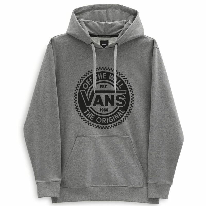 Felpa con Cappuccio Uomo Vans Big Chest Lock Up Grigio chiaro Felpa con Cappuccio Uomo Vans Big Chest Lock Up Grigio chiaro