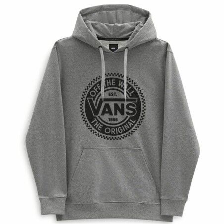 Felpa con Cappuccio Uomo Vans Big Chest Lock Up Grigio chiaro