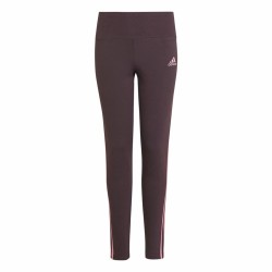 Leggings Sportivi per Bambini Adidas 3 bandas Porpora