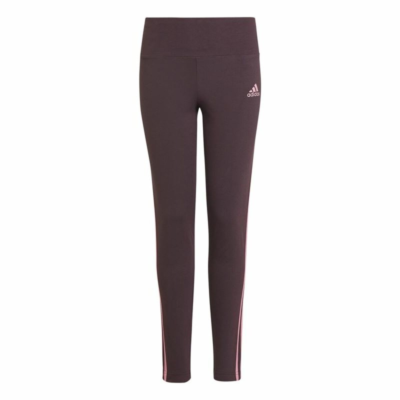 Leggings Sportivi per Bambini Adidas 3 bandas Porpora Leggings Sportivi per Bambini Adidas 3 bandas Porpora