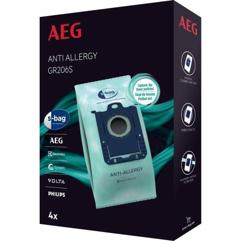 Sacchetto di Ricambio per Aspirapolvere Aeg GR206S 4 uds Sacchetto di Ricambio per Aspirapolvere Aeg GR206S 4 uds