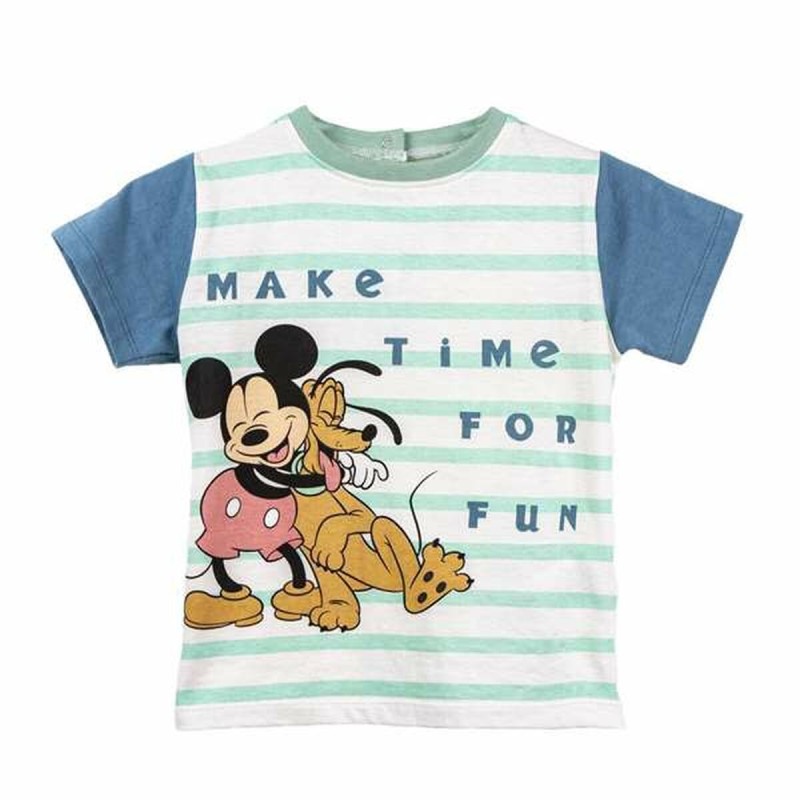 Maglia a Maniche Corte per Bambini Mickey Mouse Multicolore 18 Mesi Maglia a Maniche Corte per Bambini Mickey Mouse Multicolore 18 Mesi