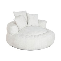 Poltrona Home ESPRIT Bianco 104 x 104 x 50 cm