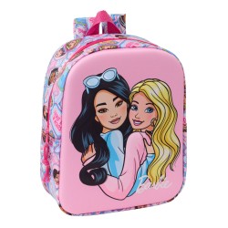 Zaino per Bambini Barbie Rosa 22 x 27 x 10 cm 3D