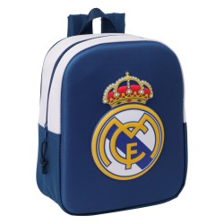 Zaino per Bambini Real Madrid C.F. Nero 22 x 27 x 10 cm 3D