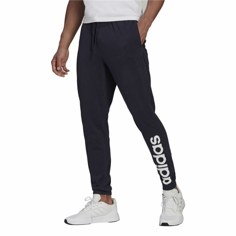 Pantalone di Tuta per Adulti Adidas Essentials Single Jersey Tapered Azzurro Uomo Pantalone di Tuta per Adulti Adidas Essentials Single Jersey Tapered Azzurro Uomo