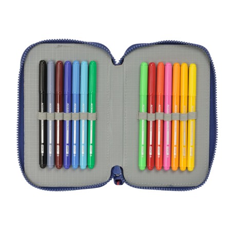 Astuccio Doppio Harry Potter Captain Blu Marino 12.5 x 19.5 x 4 cm Astuccio Doppio 29 Pezzi