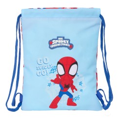 Zainetto con Cordini Spider-Man Rescue Azzurro Rosso 26 x 34 x 1 cm