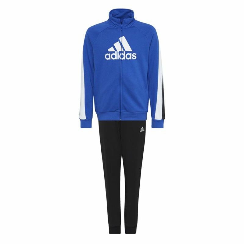 Tuta da Bambini Adidas Colourblock Azzurro Nero Tuta da Bambini Adidas Colourblock Azzurro Nero