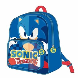 Zaino Scuola Sonic Azzurro 25,0 x 30,0 x 1,2 cm