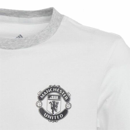 Maglia da Calcio a Maniche Corte per Bambini Adidas  Manchester United Bianco