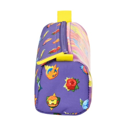 Astuccio Scuola SuperThings Guardians of Kazoom Viola Giallo (21 x 8 x 7 cm)