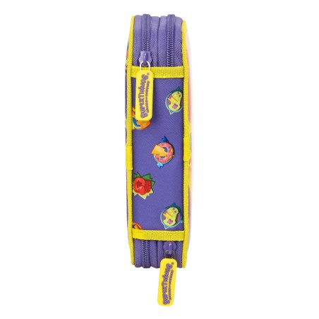 Astuccio Doppio SuperThings Guardians of Kazoom Giallo Viola (28 Pezzi)