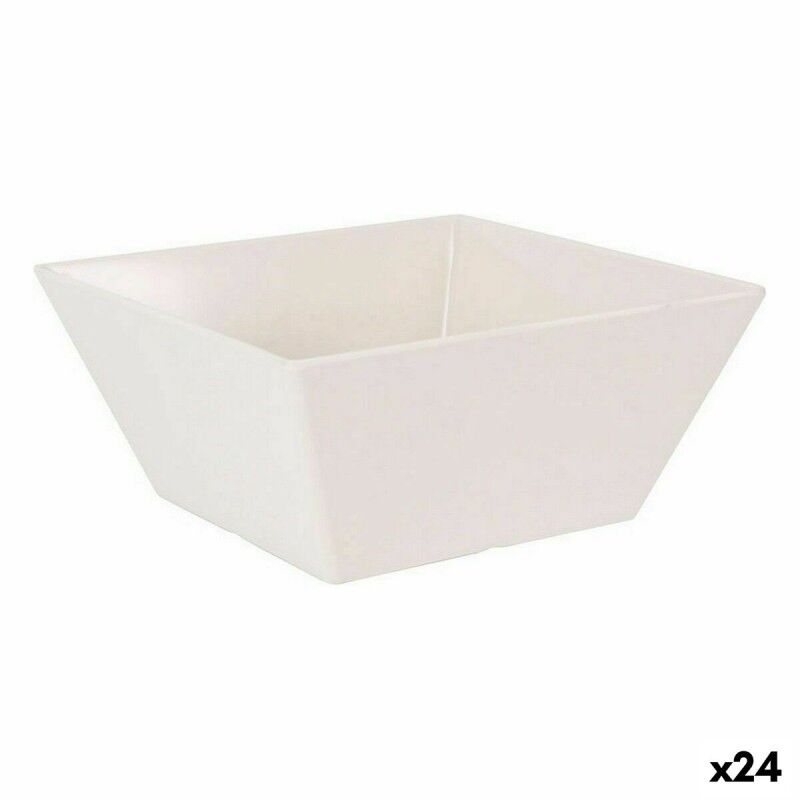 Ciotola per Aperitivi La Mediterránea Melammina Bianco Brillante 18 x 18 x 8 cm (24 Unità) Ciotola per Aperitivi La Mediterránea Melammina Bianco Brillante 18 x 18 x 8 cm (24 Unità)