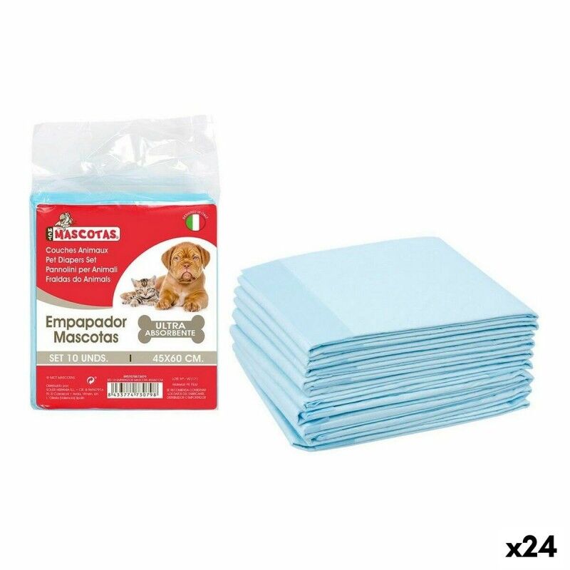 Tappetini Igienici per Cani MCT mascotas 45 x 60 cm (10 Pezzi) (24 Unità) (10 pcs)(45 x 60 cm) Tappetini Igienici per Cani MCT mascotas 45 x 60 cm (10 Pezzi) (24 Unità) (10 pcs)(45 x 60 cm)