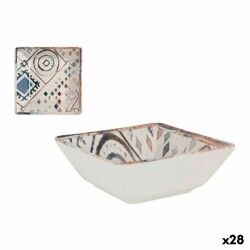 Ciotola per Aperitivi La Mediterránea Grecia Azzurro Marrone Porcellana 13 x 13 x 5 cm (28 Unità)