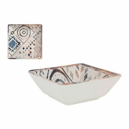 Ciotola per Aperitivi La Mediterránea Grecia Azzurro Marrone Porcellana 13 x 13 x 5 cm (28 Unità)