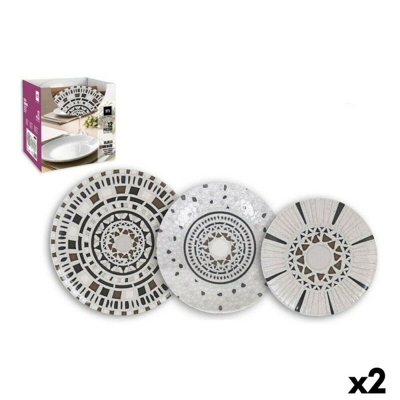 Servizio di Piatti Inde Barroc (2 Unità) (12 pcs) Servizio di Piatti Inde Barroc (2 Unità) (12 pcs)
