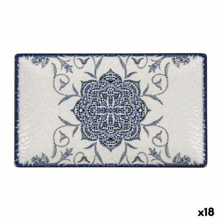 Teglia da Cucina La Mediterránea Rosetta Porcellana Rettangolare 25,3 x 15 x 1,8 cm (18 Unità)